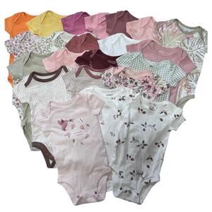 Onesies for Girls 22PCS - 0-6 Months Sizes